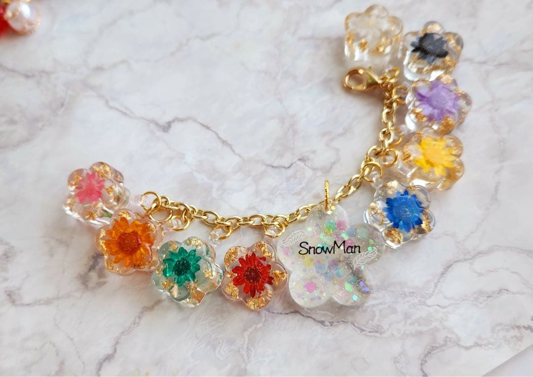 やまねこ断捨離中　Man お花キーホルダー他