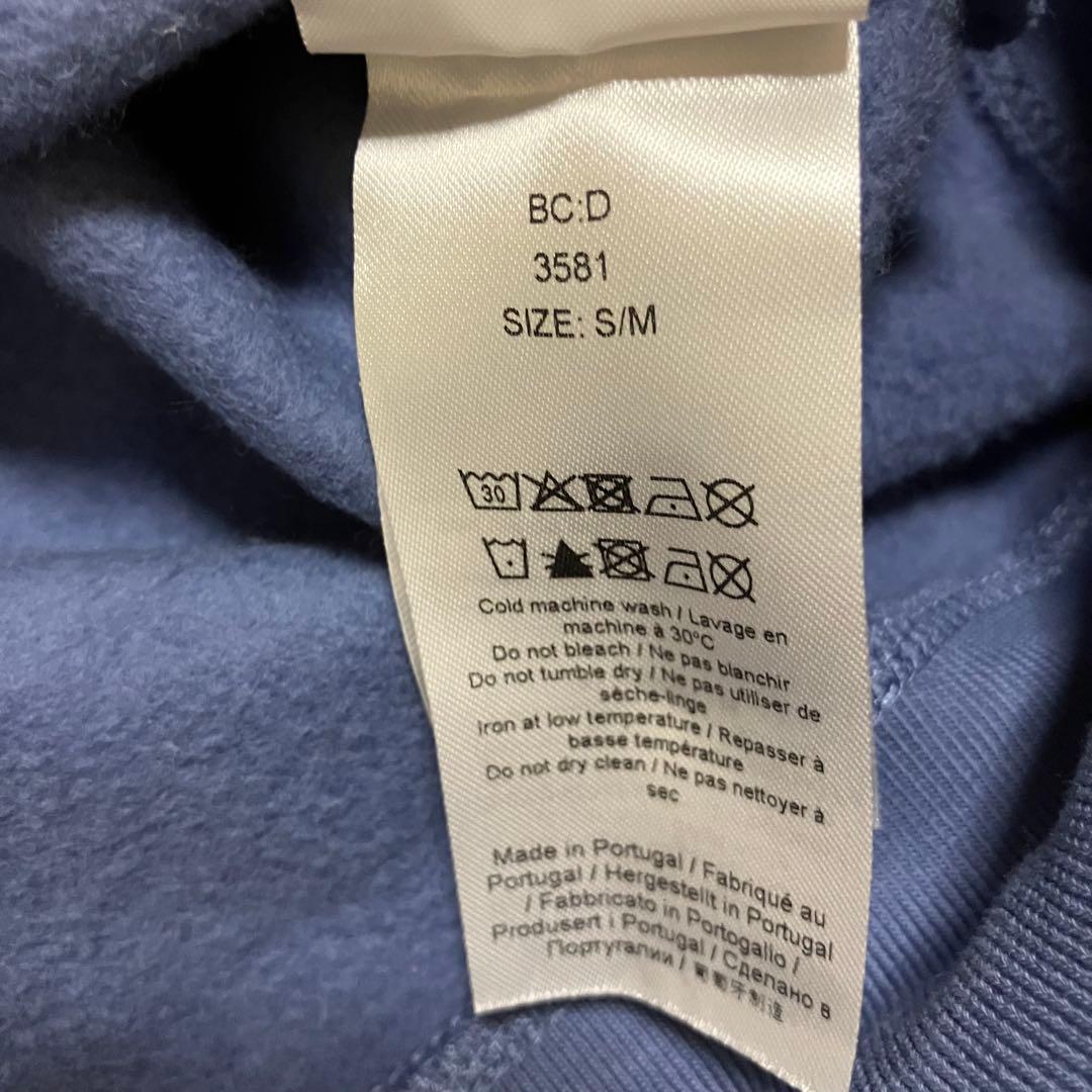 ガニー　花柄　ロゴ　ひまわり　プリント　ブルー　パーカー