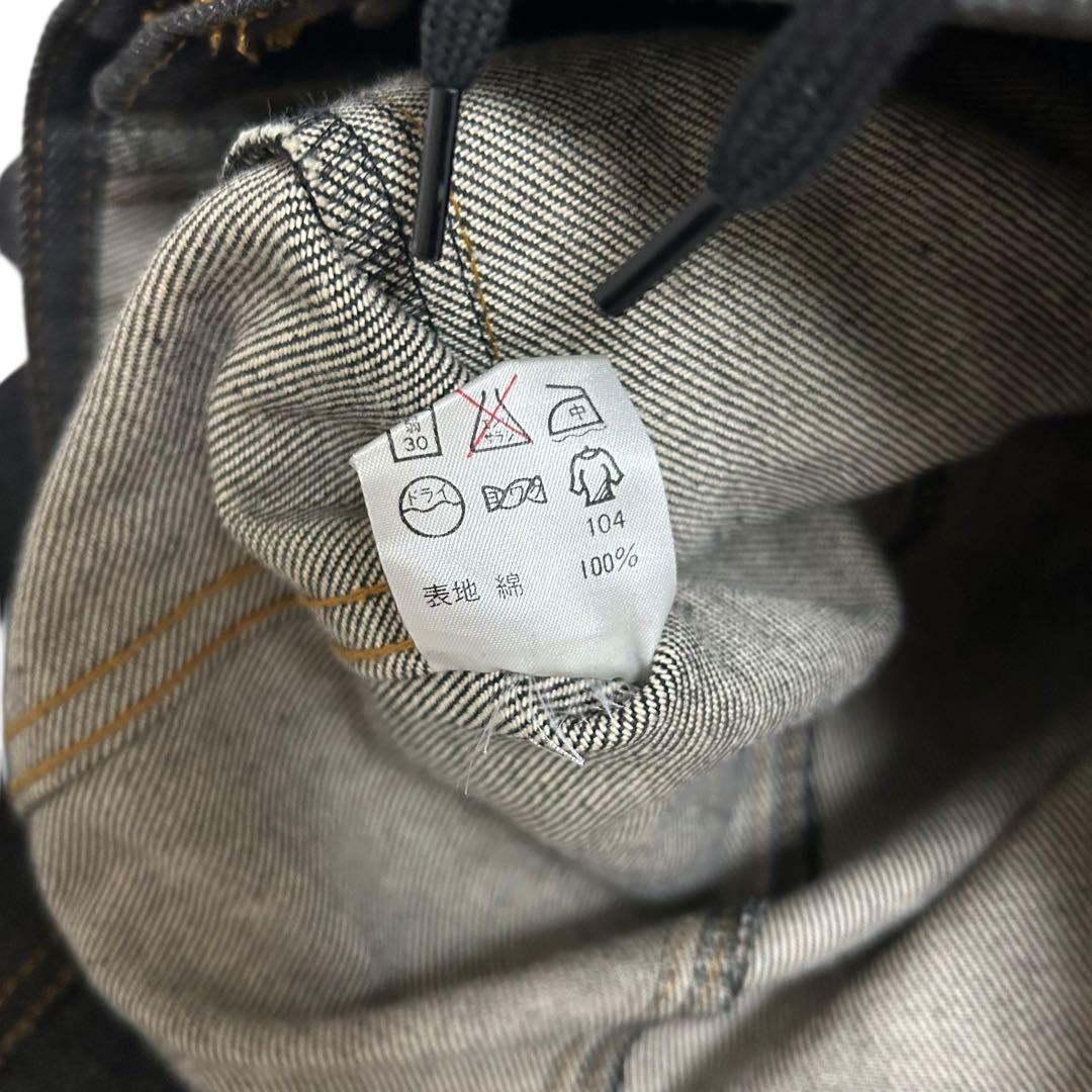 jeanpaul GAULTIER ブラックデニムジャケット 短丈　42