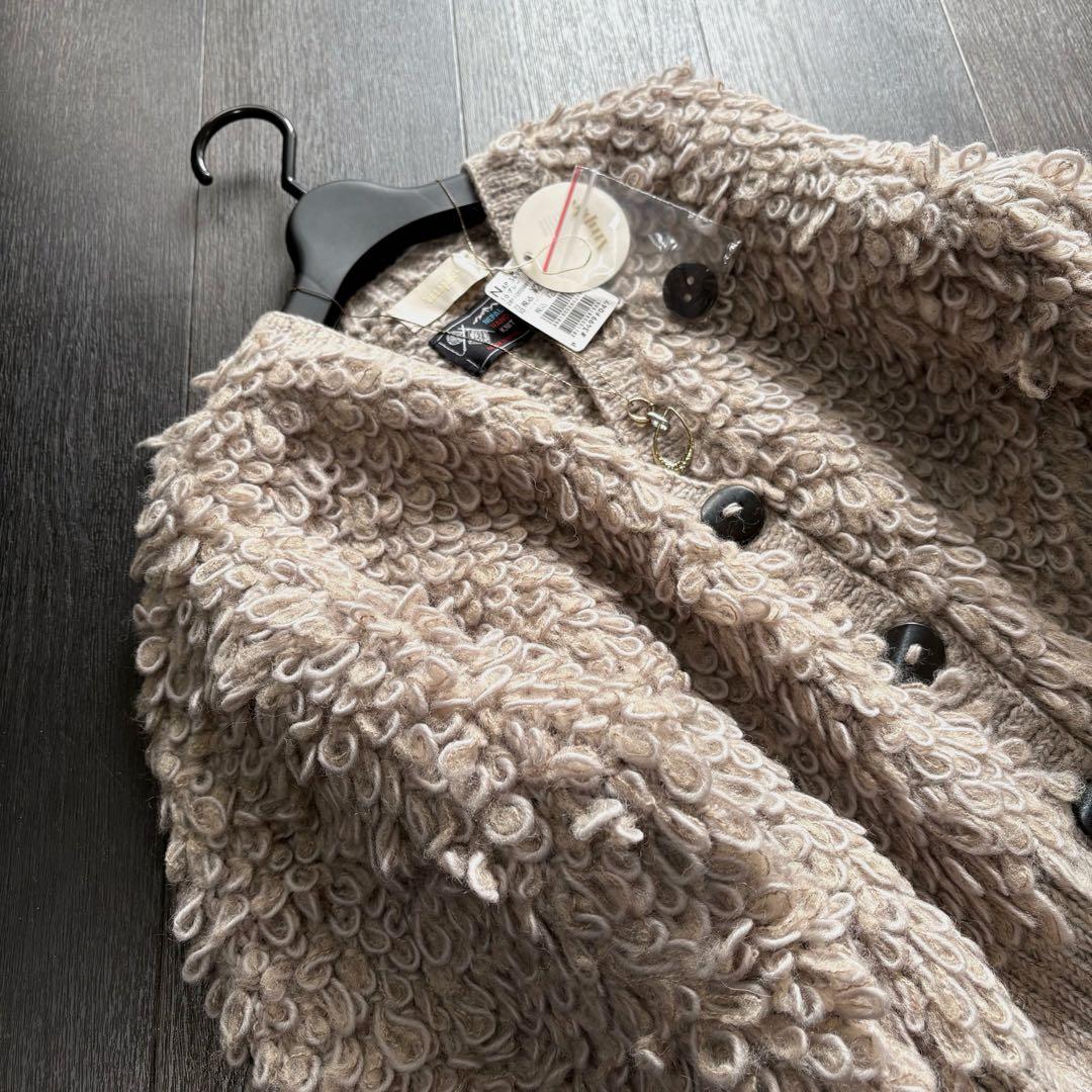 新品スコットクラブ　Ample ウール100% 厚手ニットアウター　ヤマダヤ