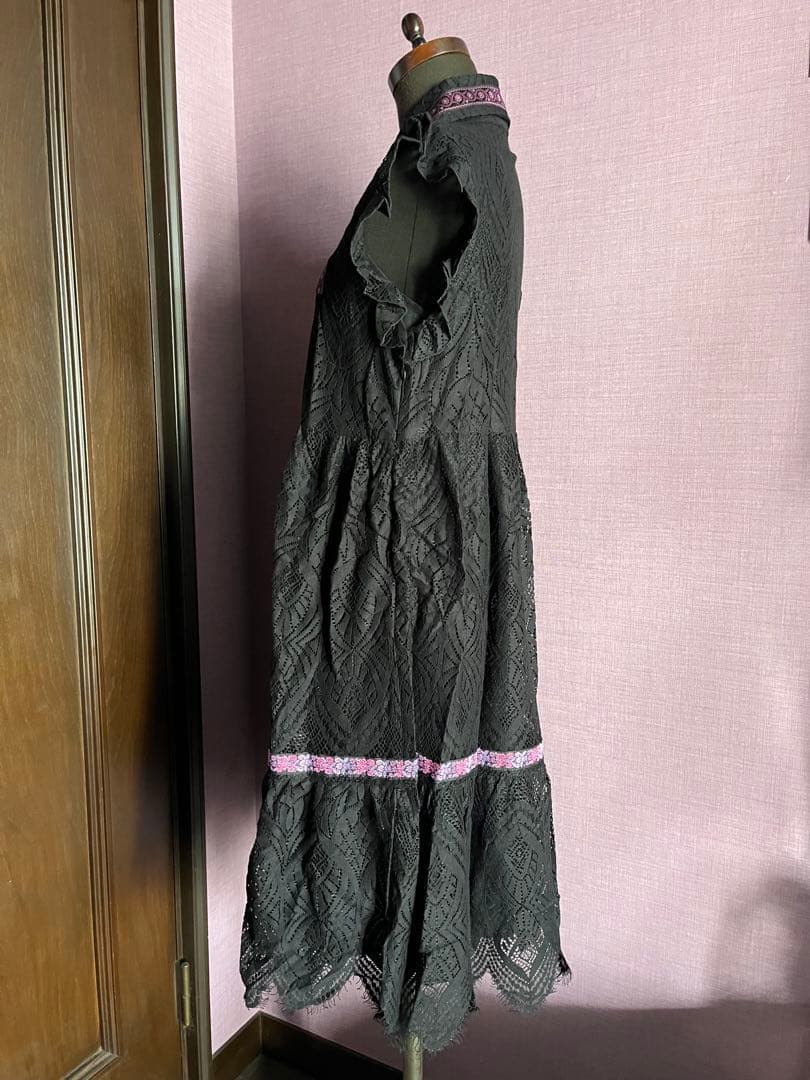 ANNA SUI アナスイ ワンピース 試着のみ 黒レース