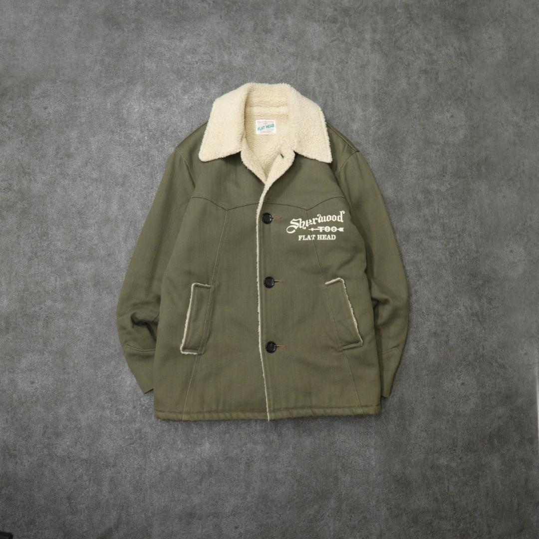 THE FLAT HEAD 00s ドビーランチコート 38 日本製 ボア