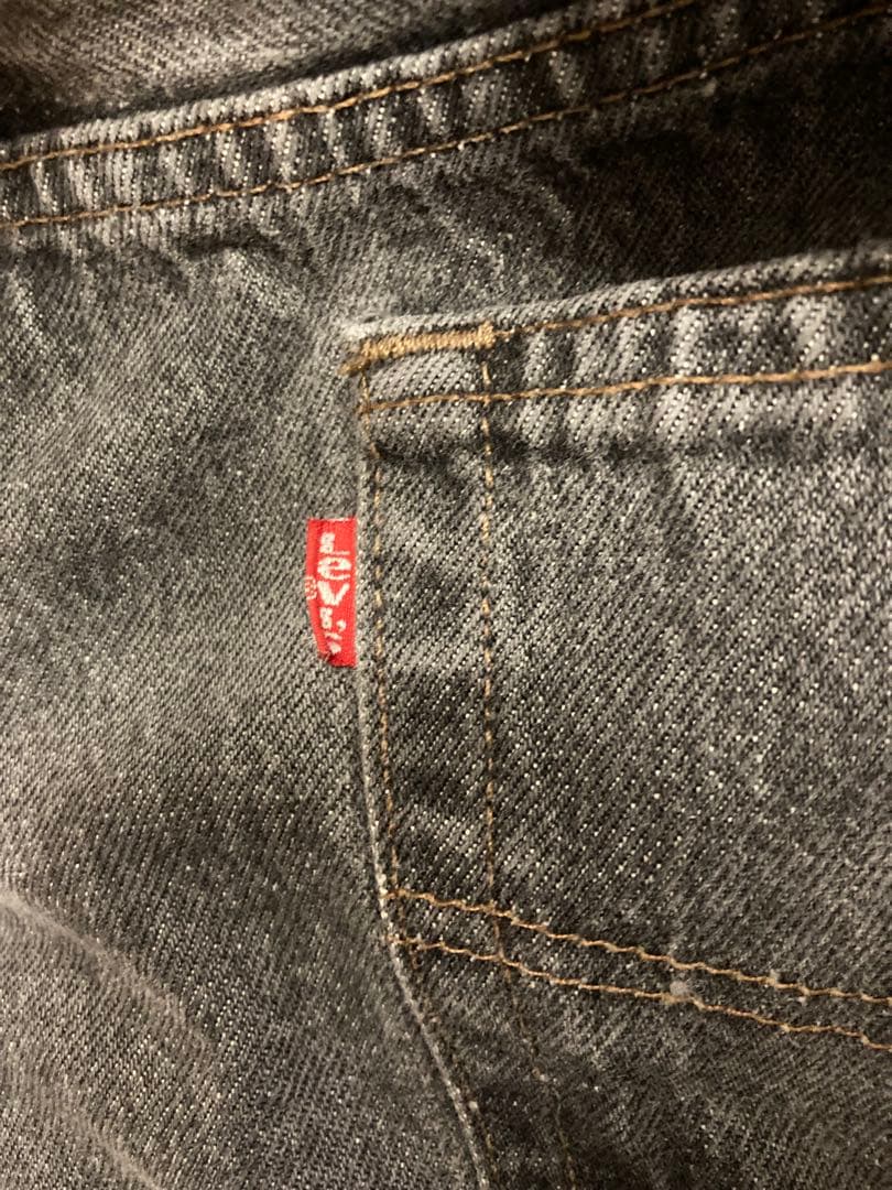 80s USA製 Levi’s 501 先染めブラックW36L30 1989年製