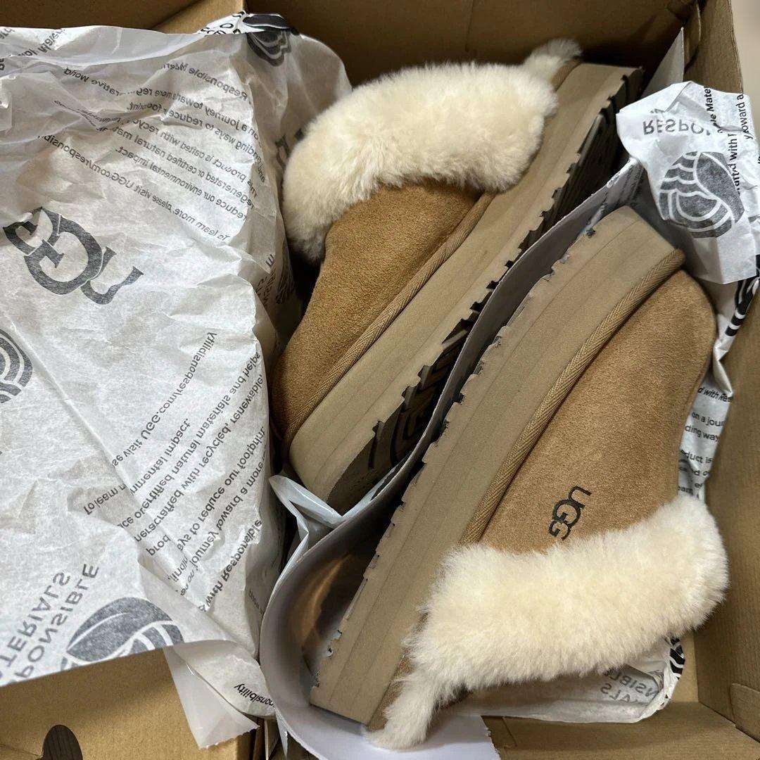 UGG Disquette Slipper Chestnut アグ 厚底サンダル