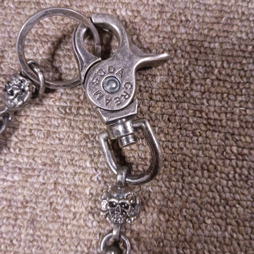 スカルデザイン シルバーウォレットチェーン