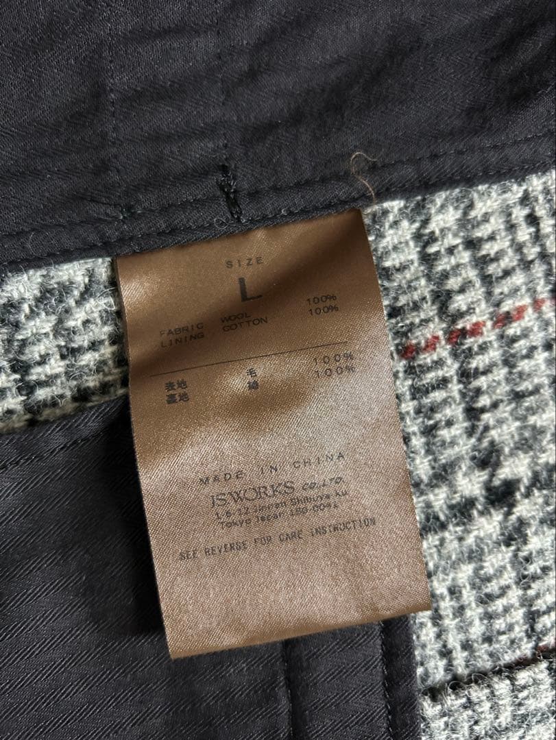 タイムセール　Harris Tweed チェック柄 テーラードジャケット&ベスト