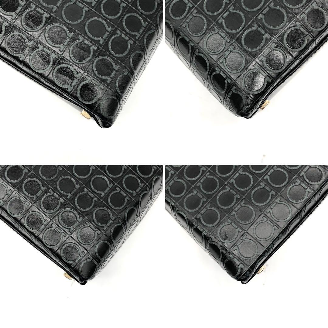 ✨美品・付属品完備✨フェラガモ ハンドバッグ 2way ガンチーニ 総柄 レザー