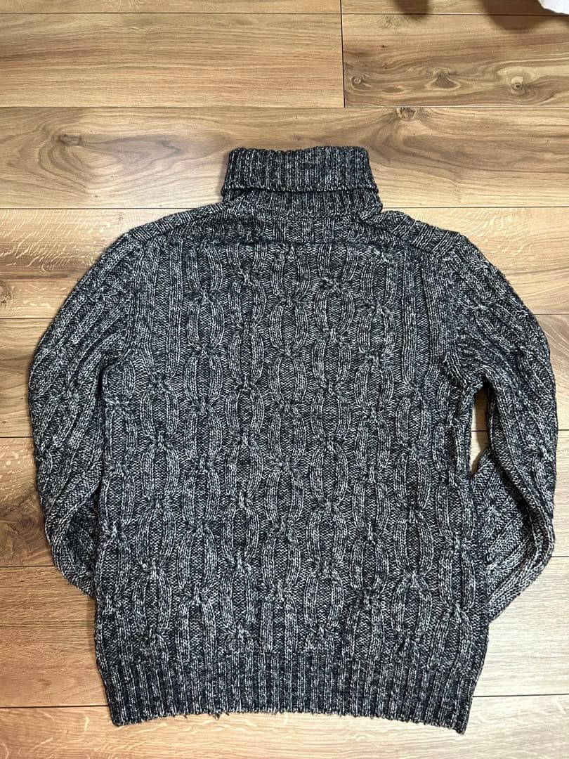 Gran Sasso グランサッソ　アランニット　シルク　ブラック　46