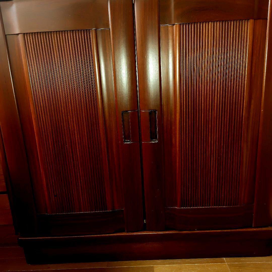 高級　桐箪笥　 着物収納　盆5つ　引き出し2つ付き　洋モダン