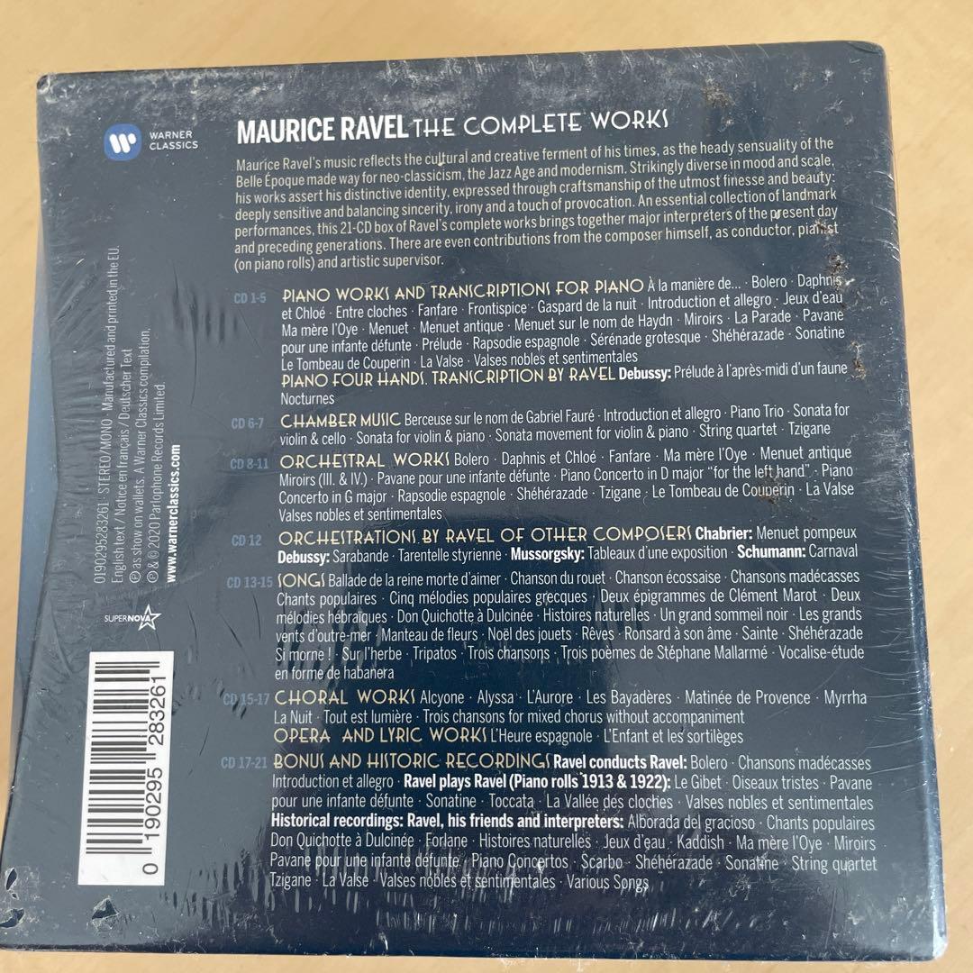 クラシック MAURICE RAVEL THE COMPLETE WORKS 21CD