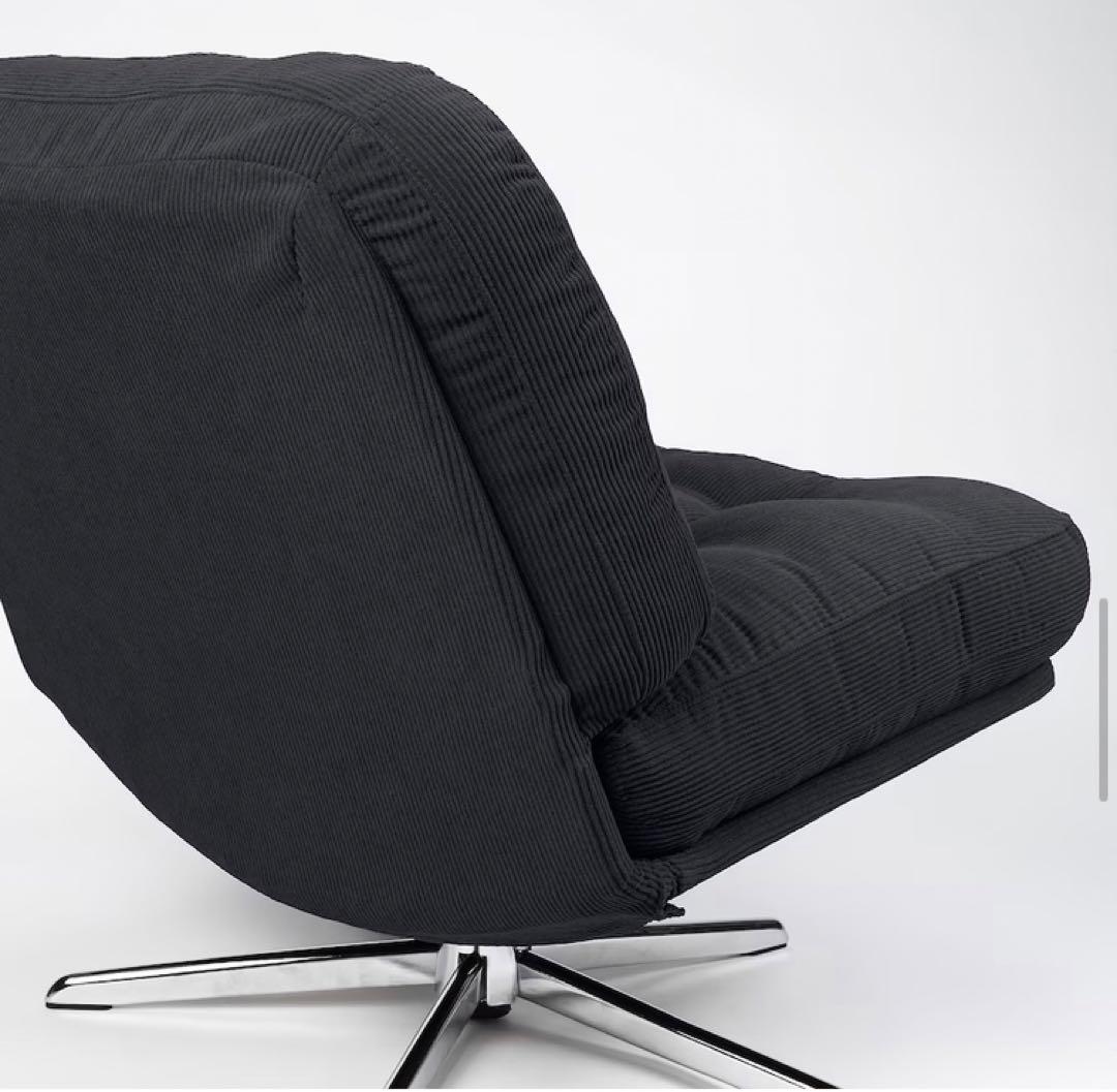 新品未開封イケア　DYVLINGE 一人掛け回転パーソナルチェア ブラック 01