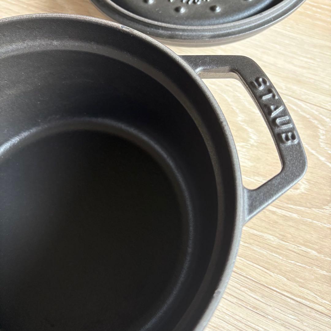 STAUB ストウブ ピコ ココット ラウンド 20センチ ブラック