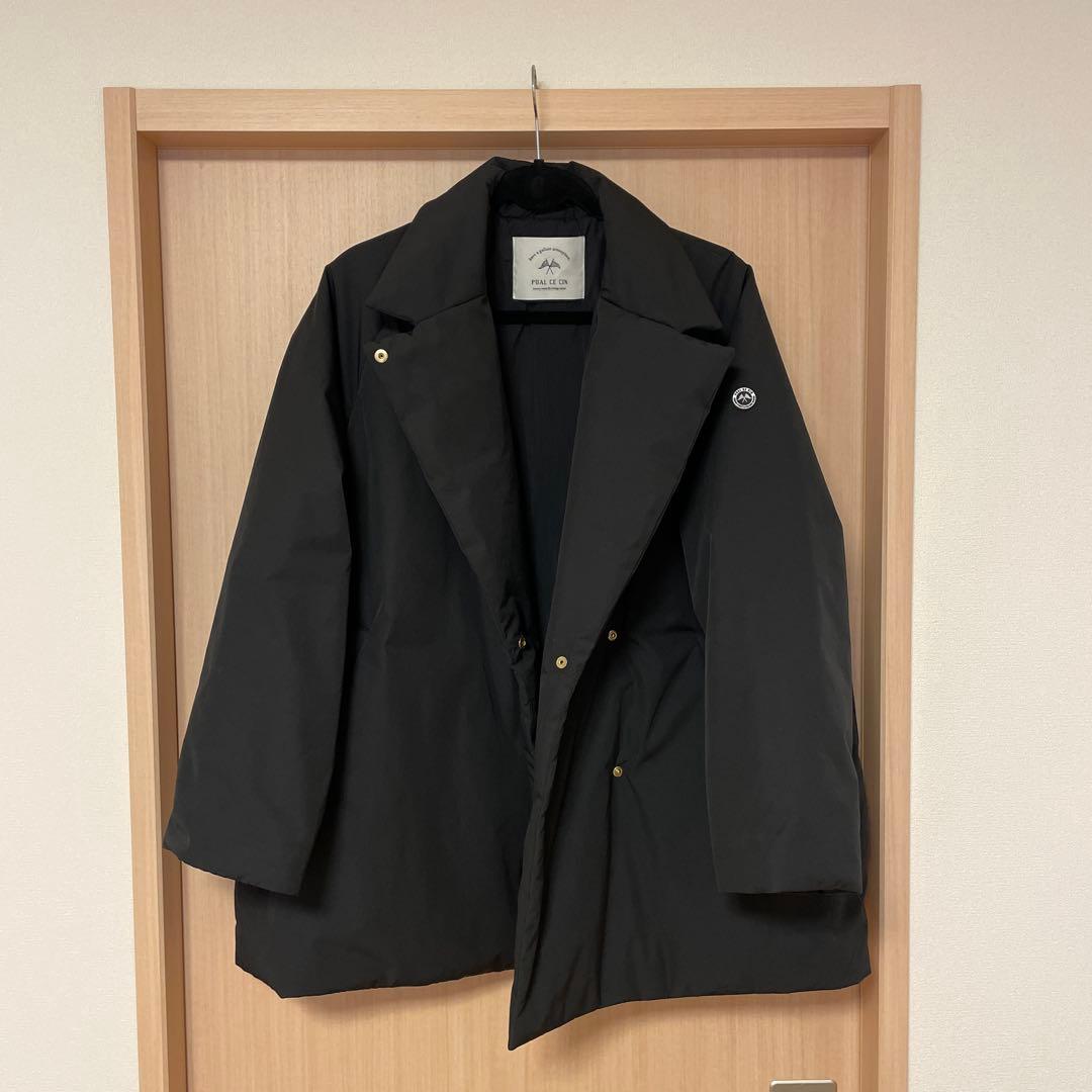 PUAL CE CIN ピュアルセシン 中綿テーラードコート ブラック