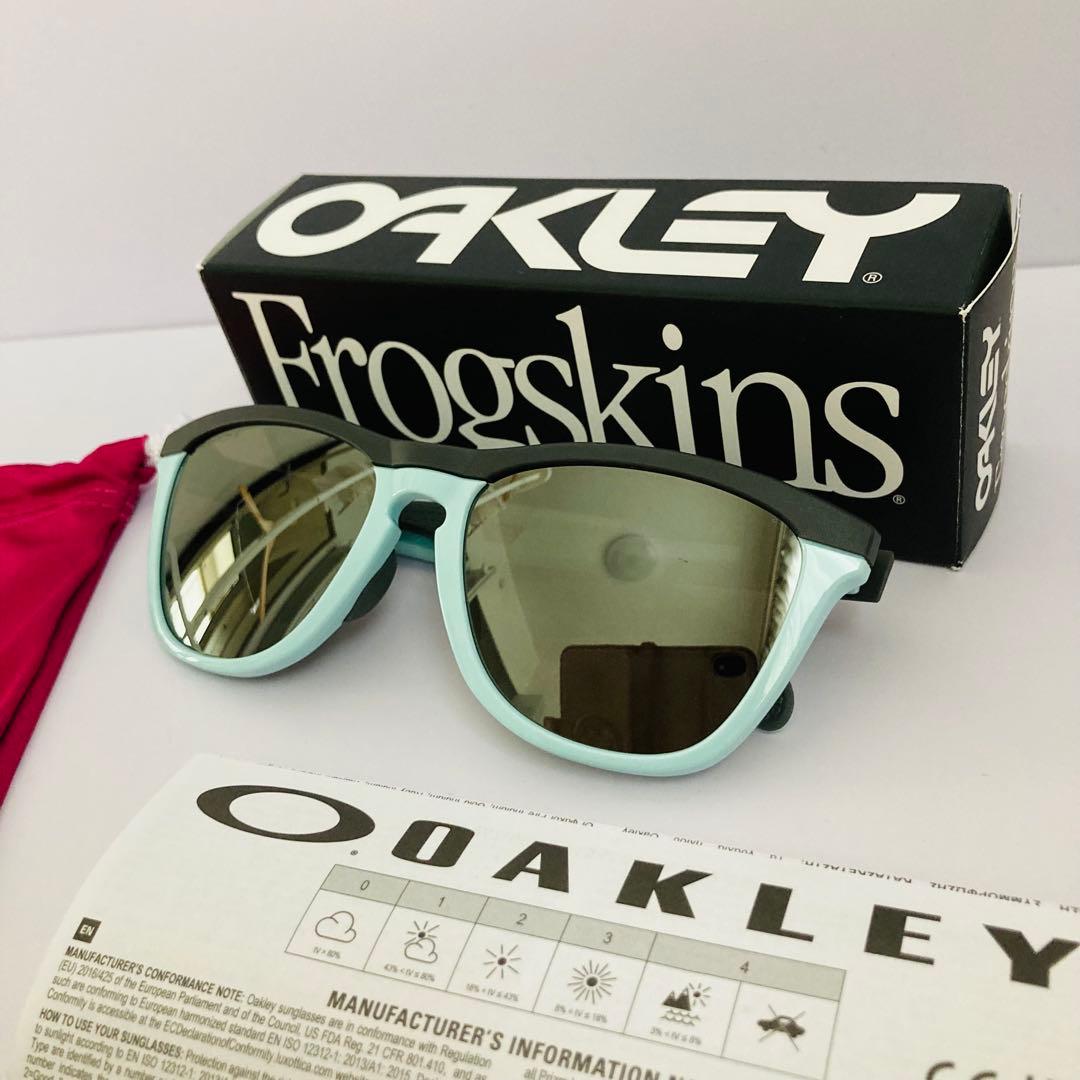 オークリー　サングラス　ブルー　OAKLEY フロッグスキン　0009284
