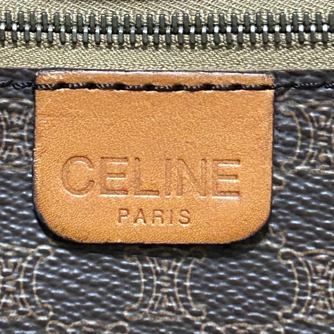 に*じ様 セリーヌ CELINE ボストンバッグ マカダム PVC レザー トト