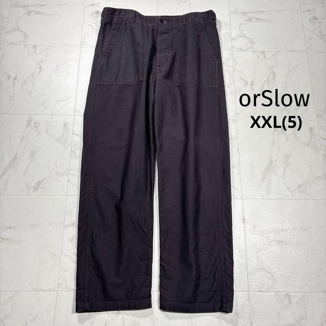 オアスロウ orSlow ファティーグパンツ　ベイカーパンツ　XXL(5)