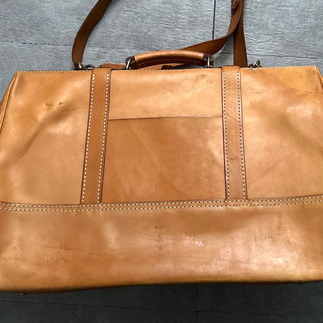 HERZヘルツ口枠2wayレザーボストンバッグ がま口本革ダレス