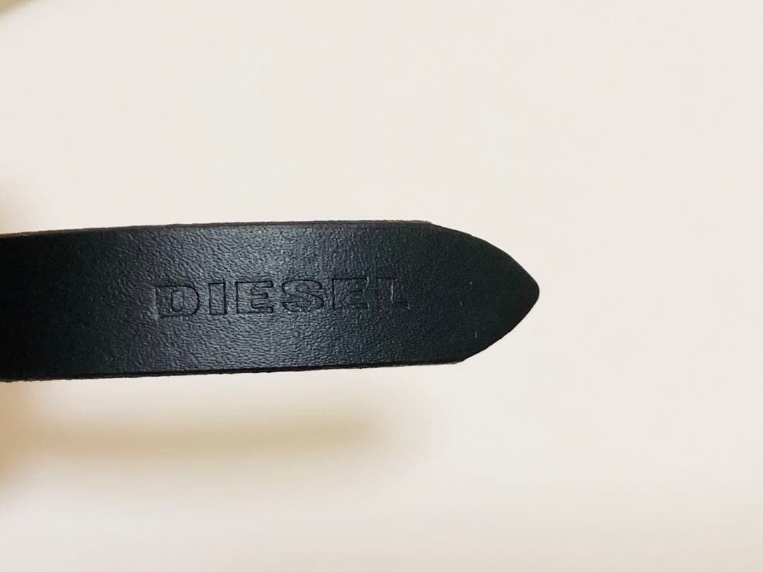 DIESEL ブラック レザーベルト レディース ルーマニア製 新品