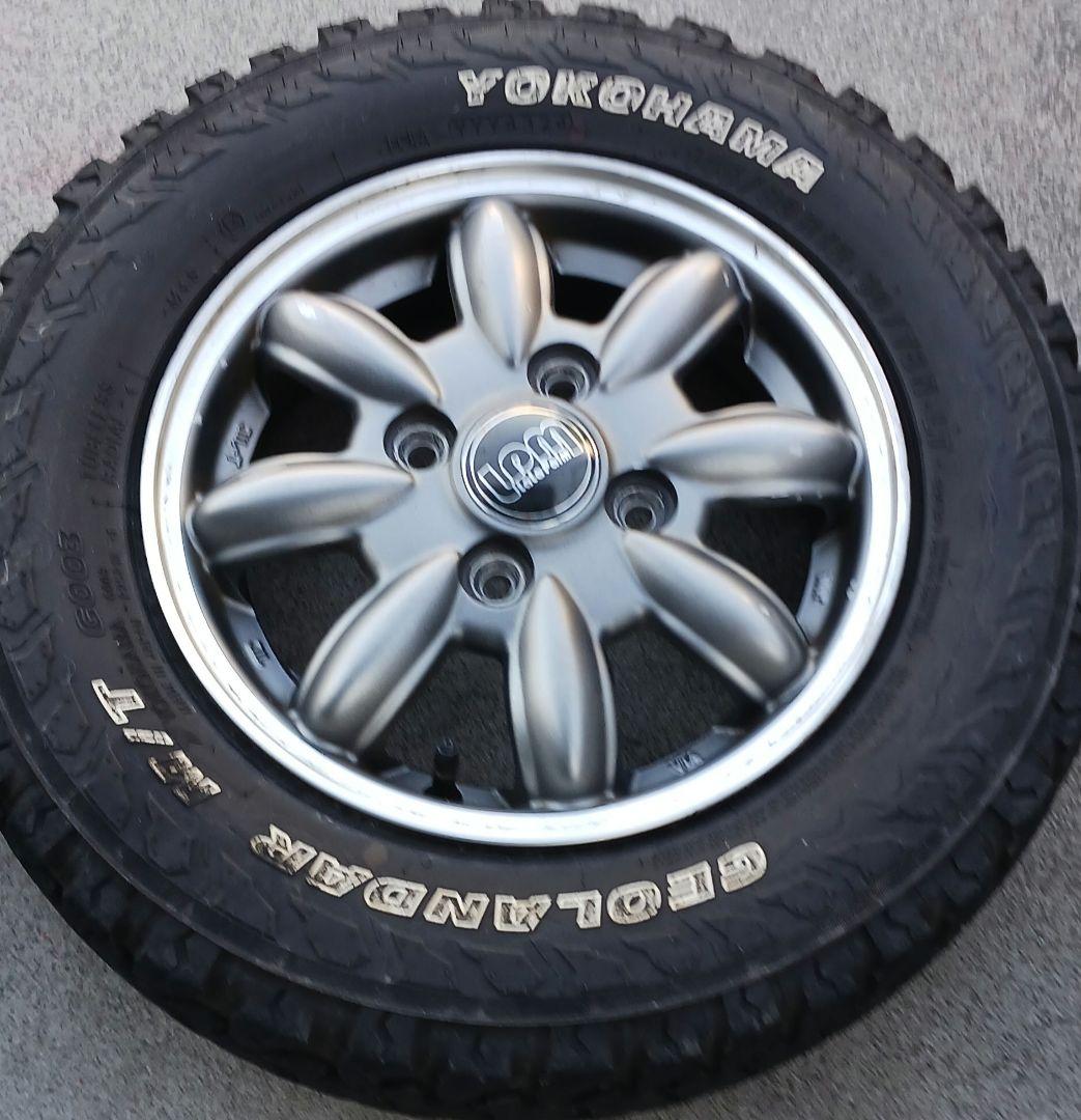 145/80-12インチアルミホイール　タイヤ2セット　軽トラ軽貨物対応タイヤ①