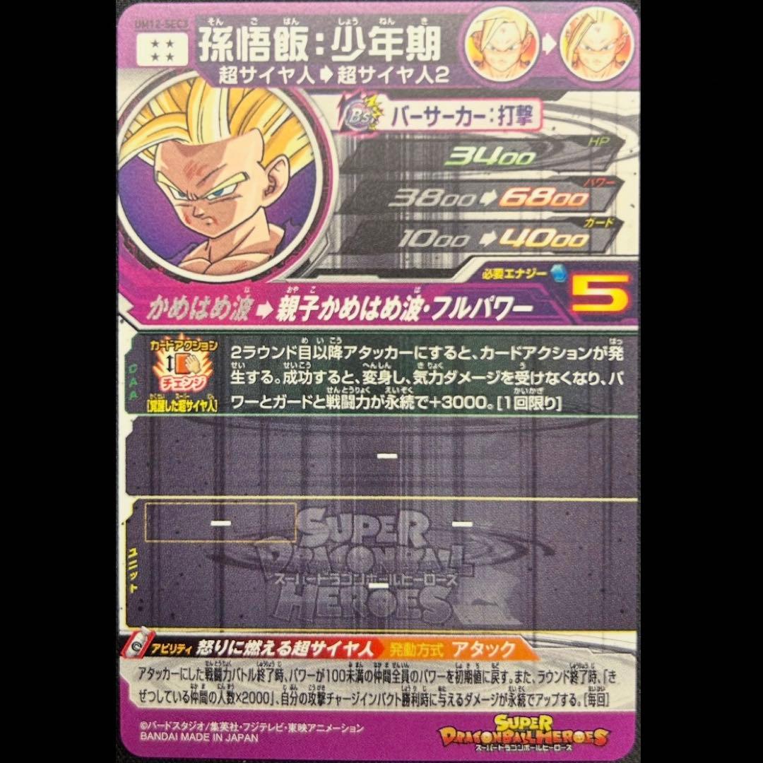 sdbh um12-sec3 孫悟飯 少年期