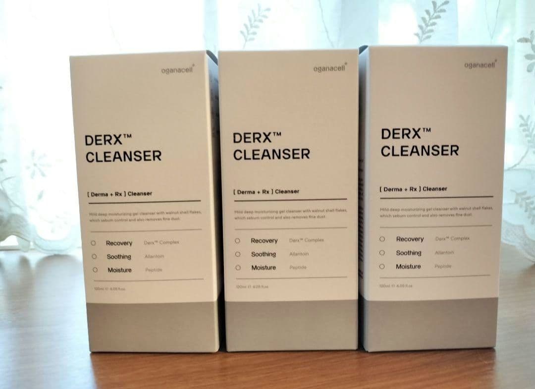 【3本】オガナセル　ダーマアールエックスクレンザー120ml　洗顔　新品未開封
