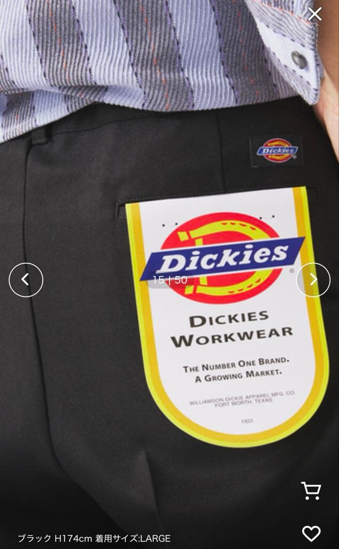 Dickies / ジャーナル 別注 ピンタック ワイドスラックス