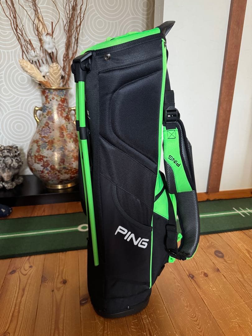 子供用PING HOOFER G スタンドバッグ ブラック/グリーン　超美品✨