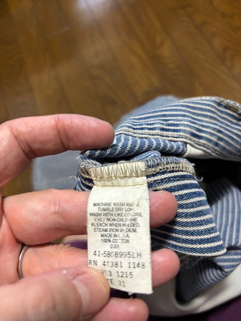 RRL 90年代 三ツ星タグ ヒッコリーショートパンツ USA製