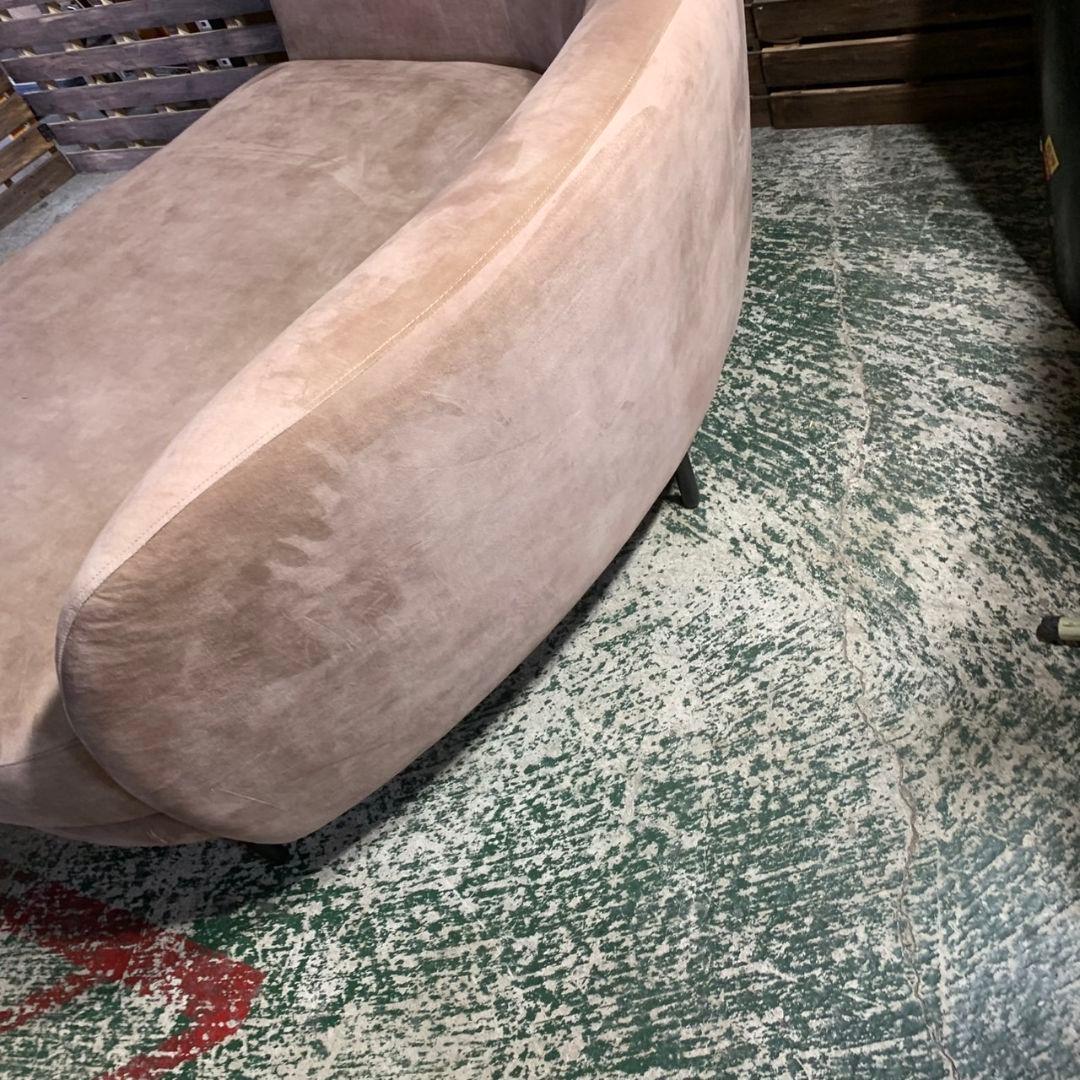 J446\" 現状品 ファブリック カウチソファ 右カウチ ブラウン