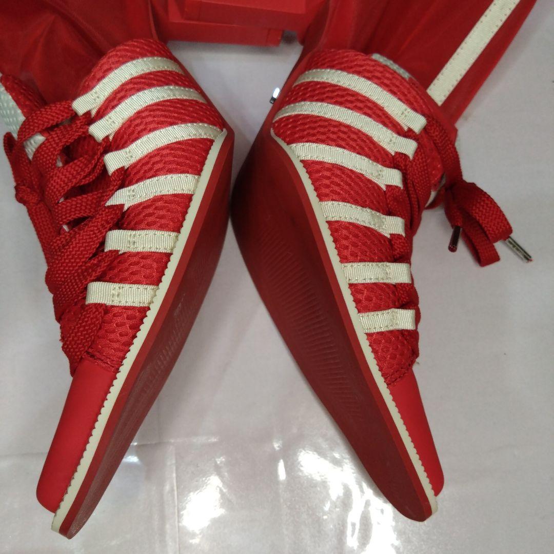 フクページ　極美品　YELLO スニーカーミュール　レース　Lサイズ