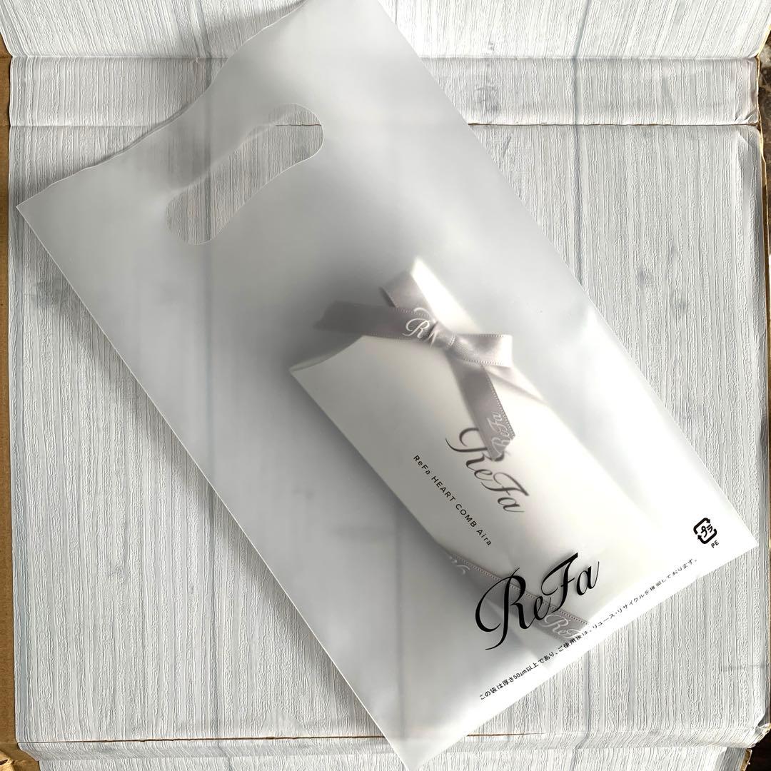 Refa リファ ハートコームアイラ　シャンパンゴールド　リボンラッピング　袋付