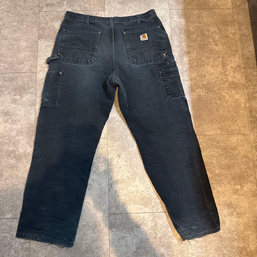 carhartt double knee pants black 34×30