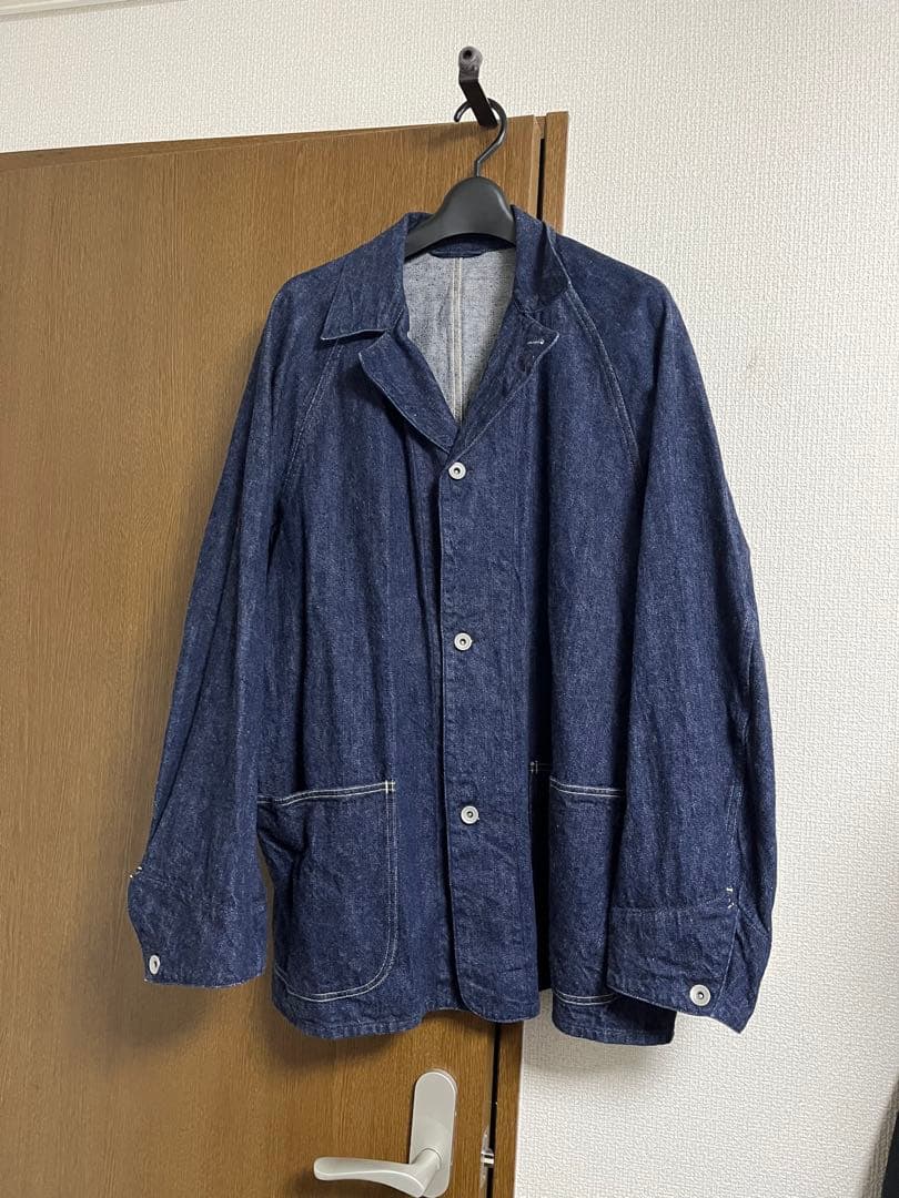 comoliコモリ デニム ワーク ジャケット2新品同様カバーオール