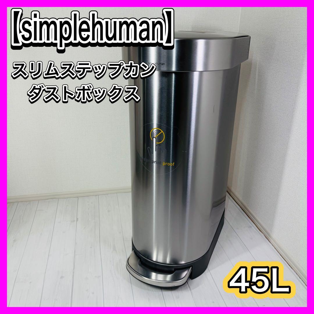 simplehuman シンプルヒューマン スリム ダストボックス 45L