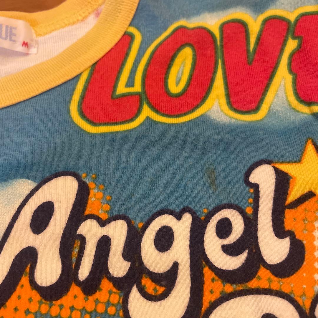 Y2K 当時物レア　ANGELBLUE ハワイ パイン総柄 Tシャツ M