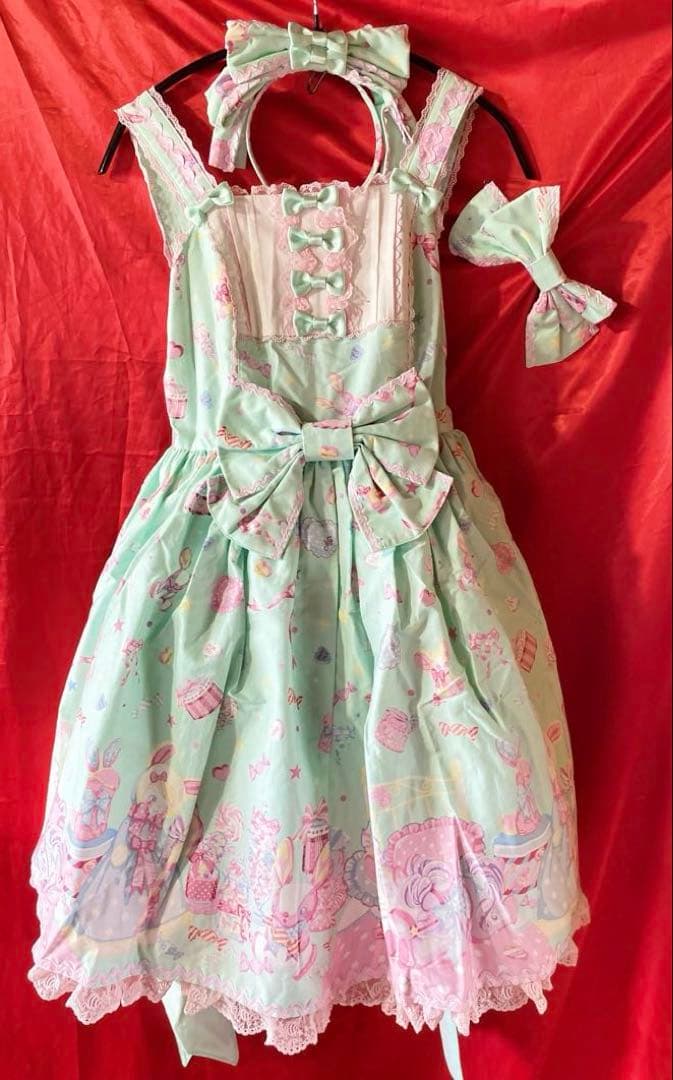 Angelicpretty ドリーミィドールハウス JSKカチューシャ シューズ