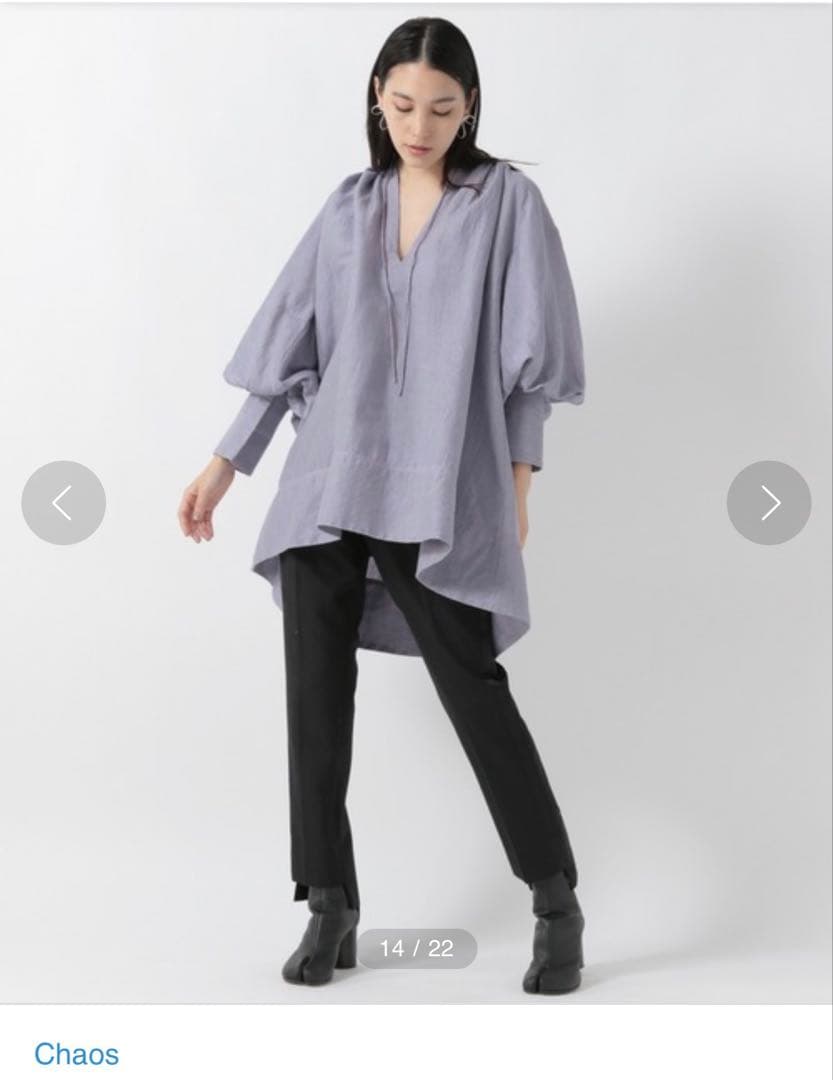 Chaos セビーチェブラウス ラベンダー フリーサイズ