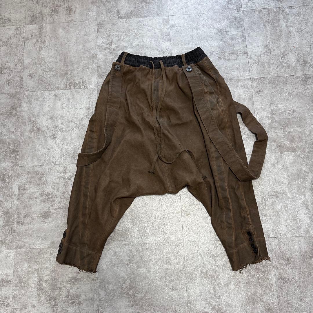 ち*う様 Persimmon-Dyed Suspenders Jodhur,s/