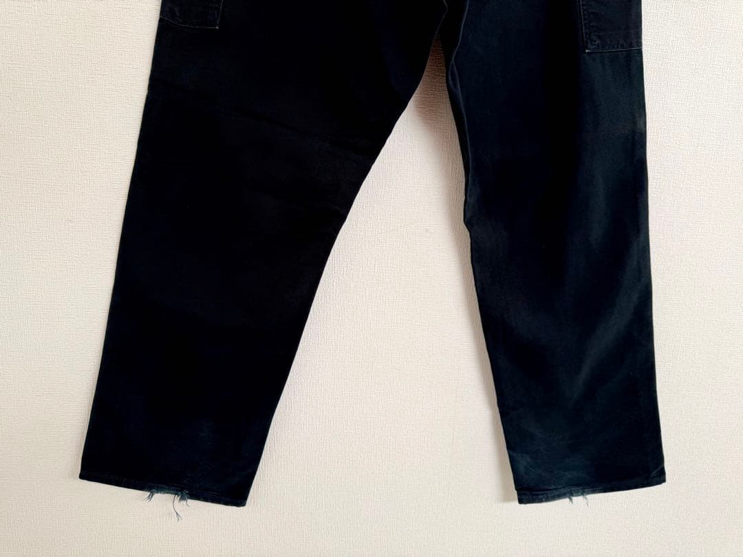 超スペシャル 38X32 W38 カーハート ダブルニー パンツ ブラック