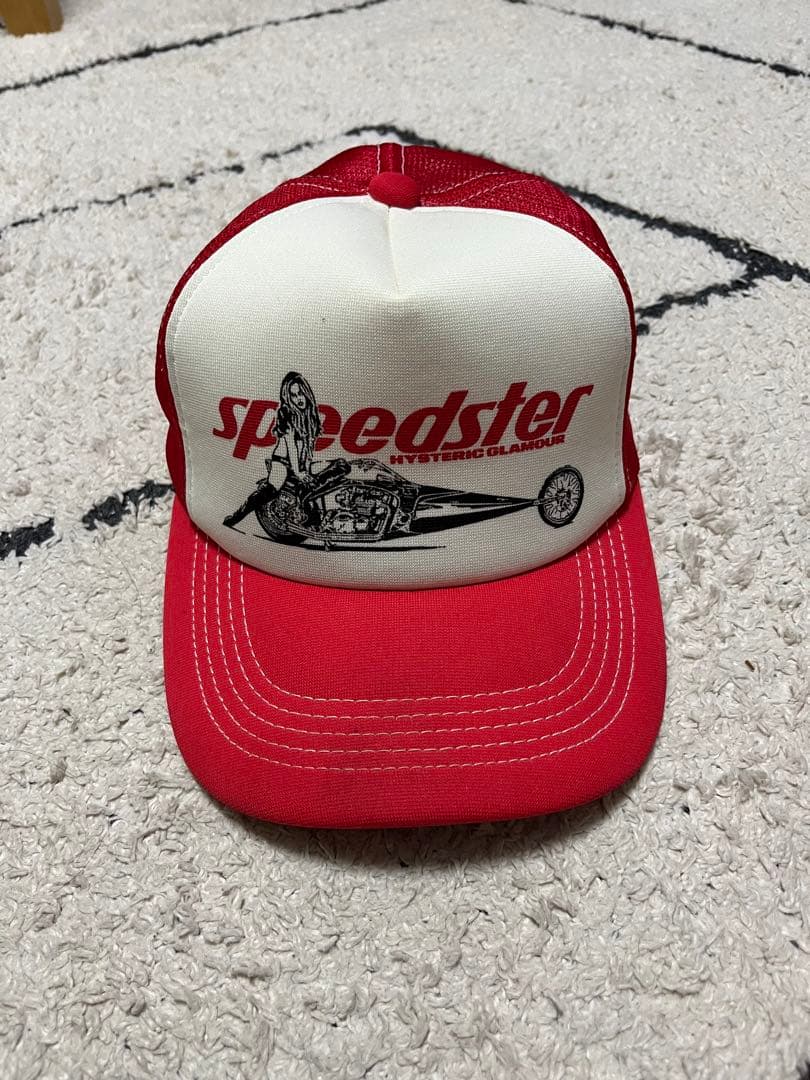 hystericヒステリックグラマー　speed star 赤　キャップ