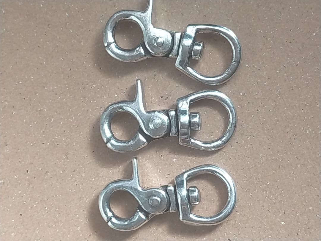 銀925製スナップフック 3個セット