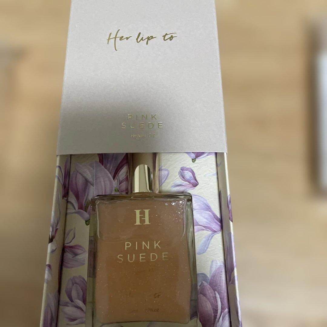PINK SUEDE & NUDE FLOWER 香水セット ハーリップトゥ