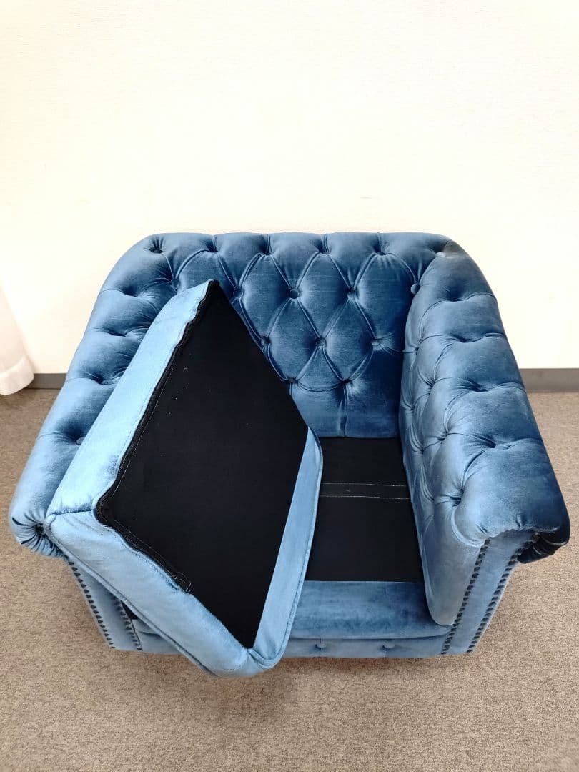 VINCENT ヴィンセント チェスターフィールド 1人掛けソファー