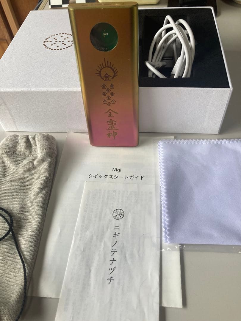 【ロゴストロン　金霊神Nigi　お箱と全付属品シリアルナンバー付】