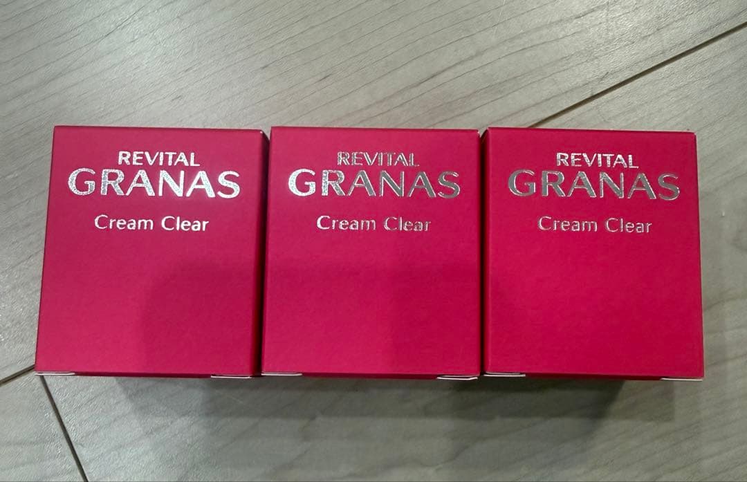【新品未開封／３個セット】資生堂 リバイタル グラナス クリームクリア 40g