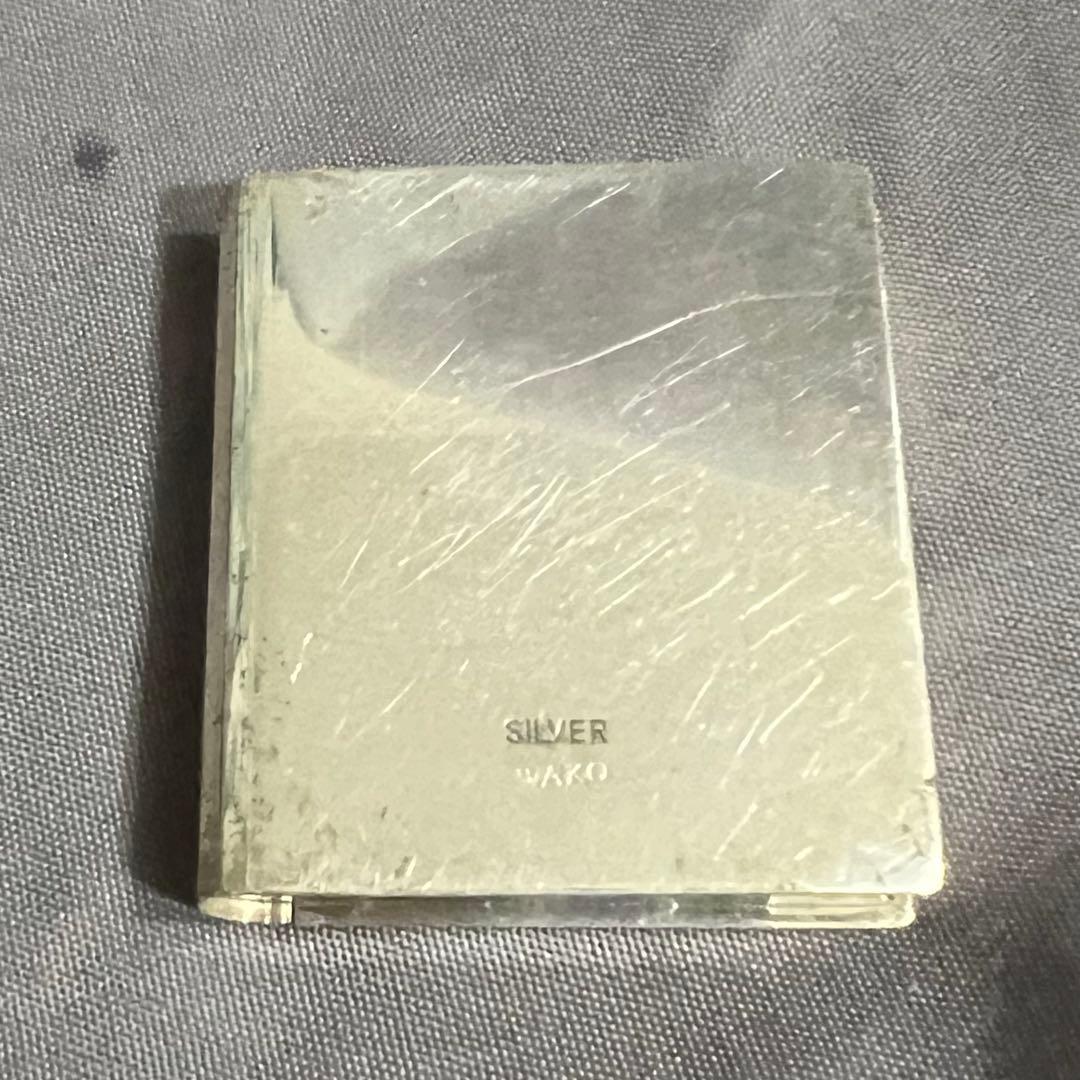 銀座和光WAKO　ワコウ　銀無垢ピルケース SILVER アンティーク 銀製