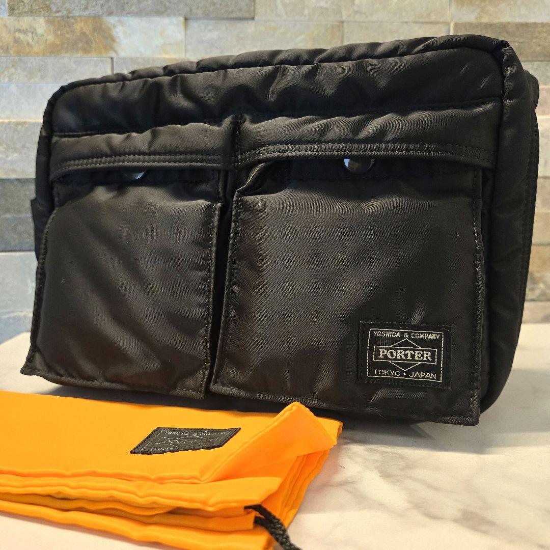 未使用　美品　PORTER　TANKER　タンカー ショルダーバッグ　2層　黒