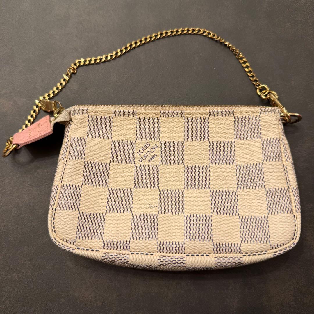 ルイ・ヴィトン ダミエ・アズール ミニ・ポシェット・アクセソワール