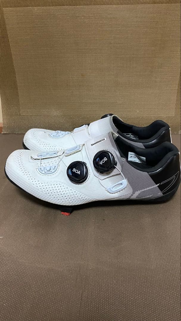 ひろ　 Shimano SH-RC902 ホワイト シューズ 24.5cm