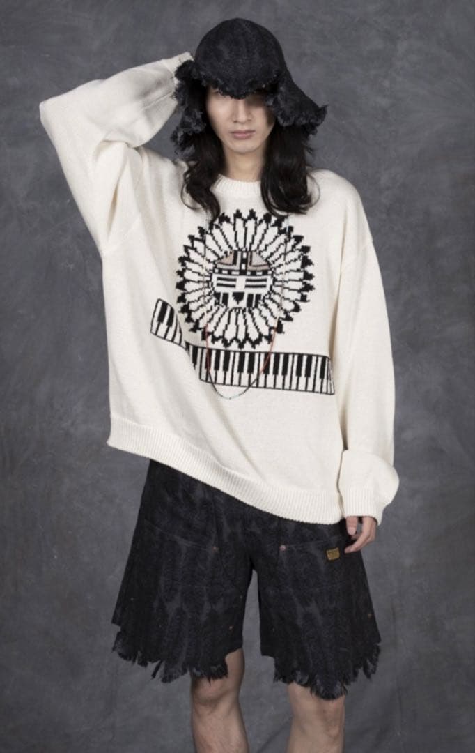 Kapital 12 oz. Magpie Denim W Knee 短パン